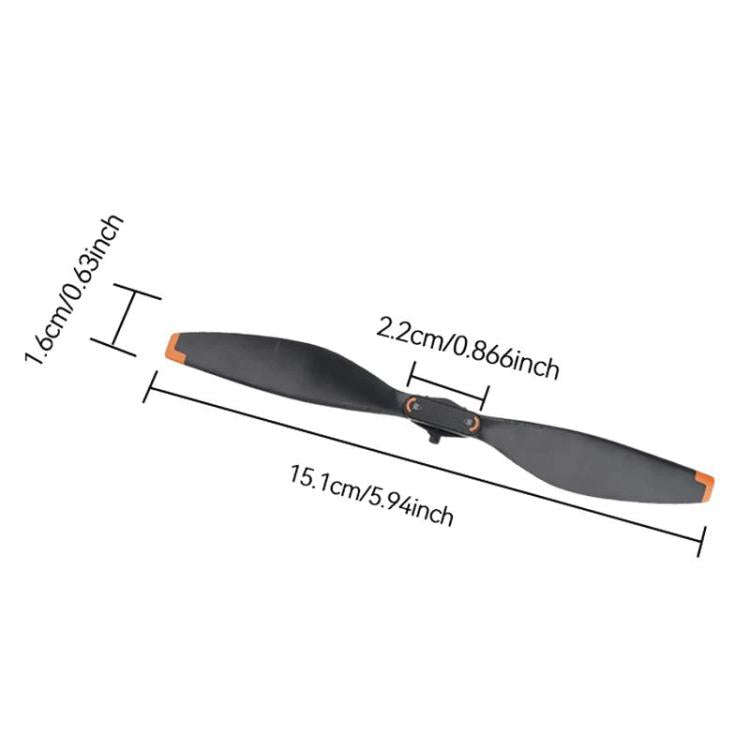For DJI Mini 5 Pro 4pcs Replacement Propeller Blades Drone Accessories(Black)