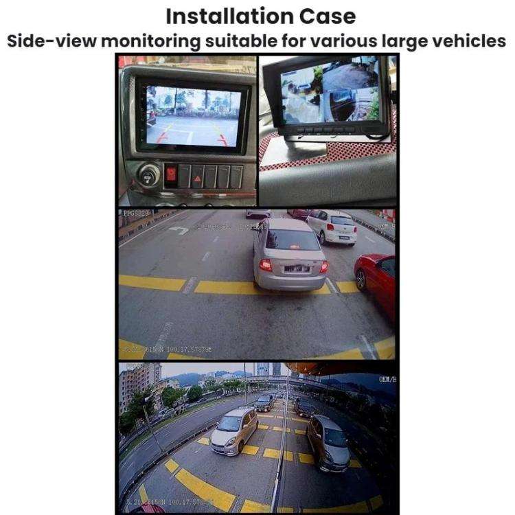 Truck Right Side Blind Spot Waterproof Night Vision HD Reversing Camera, Style: AHD1080P CS7 Star...