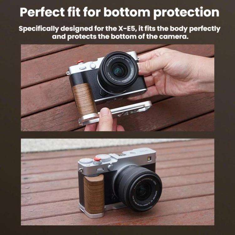 For Fujifilm X-E5 Flymile Camera L-Shaped Cold Shoe Mount For One-Handed Shooting, Color: Silver ...
