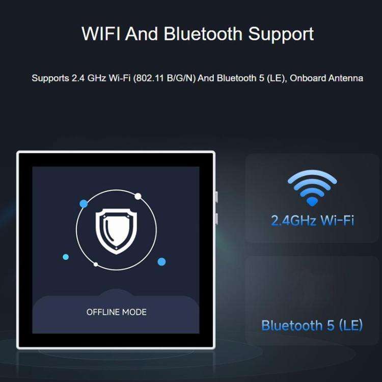 WAVESHARE ESP32-S3-Touch-LCD-4B 4 Inch Smart 86 Box, 5-Point Touch, RGB Interface(32052)