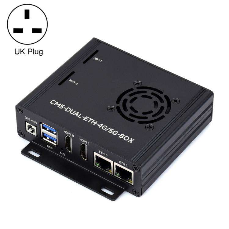 For Raspberry Pi CM5 WAVESHARE Dual Network Port Expansion Board Support 4/5G Communication Modul...