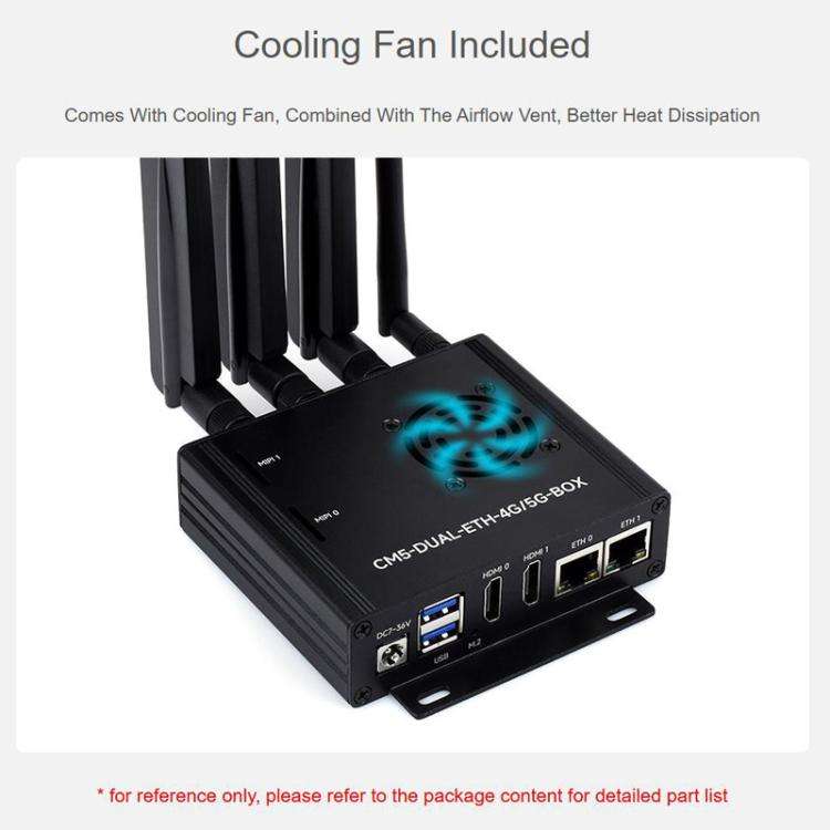 For Raspberry Pi CM5 WAVESHARE Dual Network Port Expansion Board Support 4/5G Communication Modul...