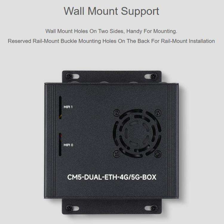 For Raspberry Pi CM5 WAVESHARE Dual Network Port Expansion Board Support 4/5G Communication Modul...