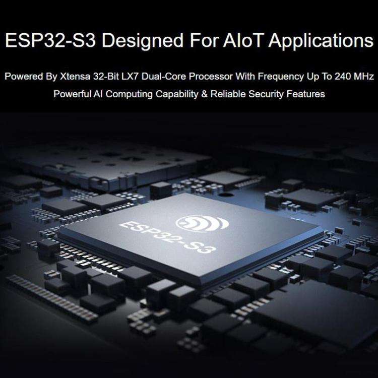 WAVESHARE ESP32-S3-DEV-KIT-N8R8 Microcontroller 2.4GHz Wi-Fi Development Board, 240MHz Dual Core ...