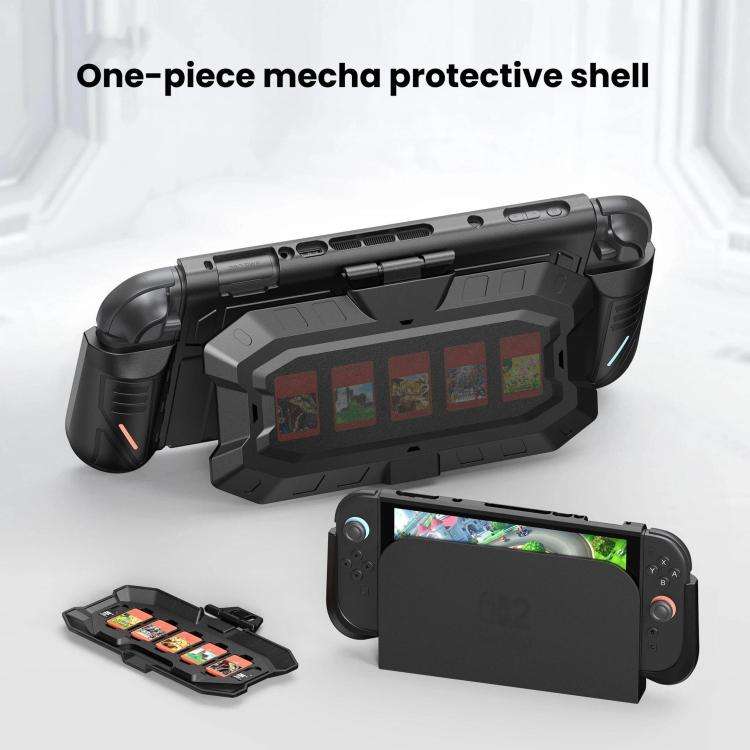 For Nintendo Switch 2 STARTRC GAMES Mech Protective Case Machine Removable Game Card Storage Back...