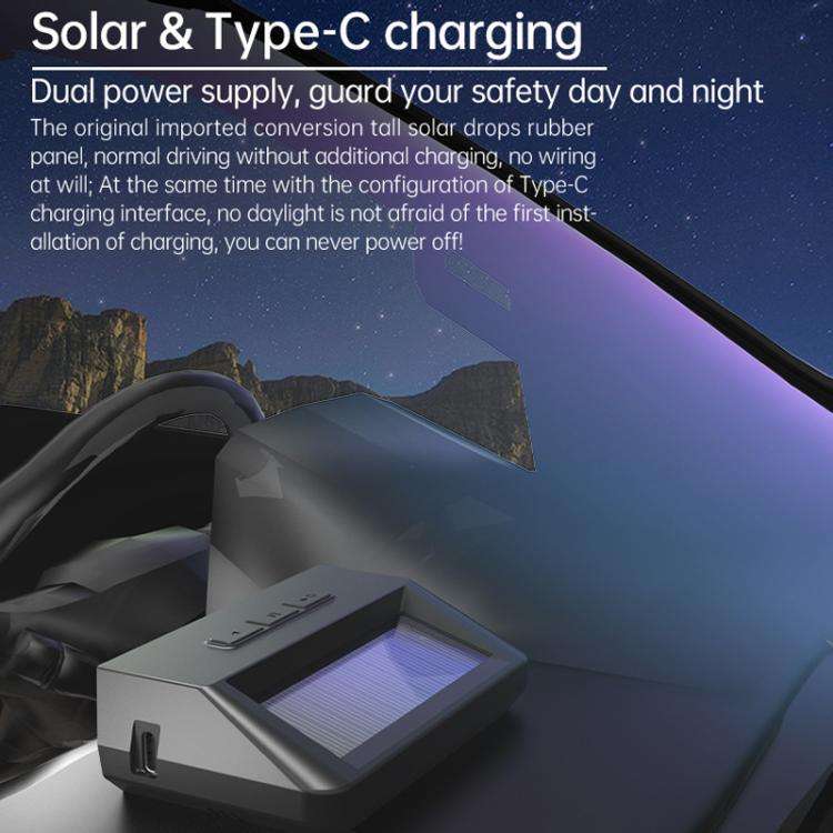 Solar-Powered Ambient Temperature Tire Pressure Monitor, Version: English(External)