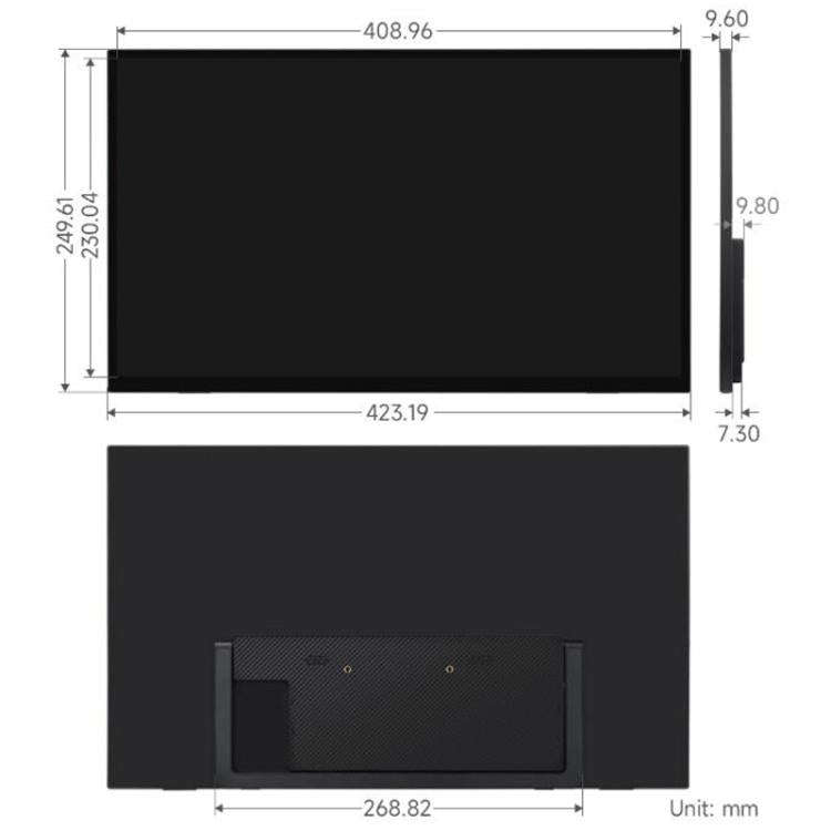 Luckfox 18.5 Inch 10-Point Touch Monitor 1920 × 1080 Resolution 120Hz Refresh Rate IPS Screen US...