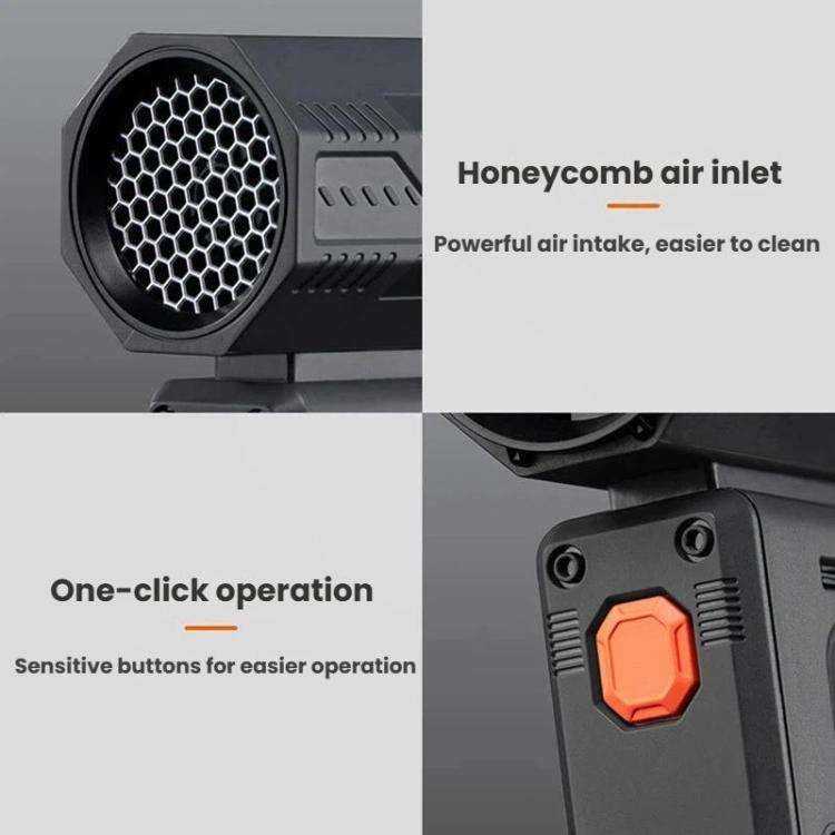 F1 Handheld High Speed Digital Display Turbo Fan Mini Portable Outdoor Camping Gathering Fan(Black)