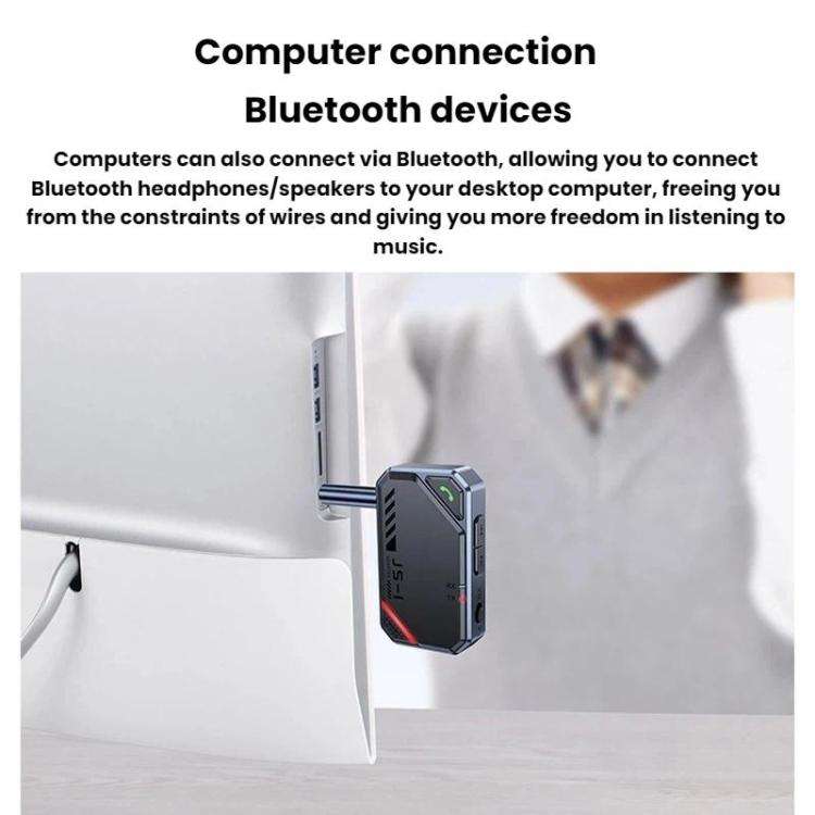 Bluetooth 5.4 Car AUX Music Audio Transmitter/Receiver