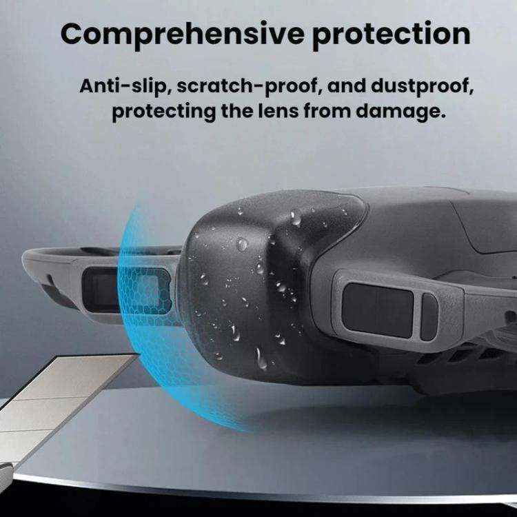 For DJI Neo 2 Flymile Drone Dustproof Lens Cap(Translucent Black)