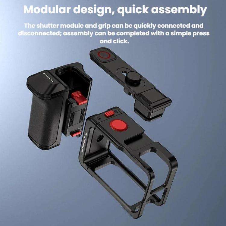 For DJI Osmo Action 4 / 3 / 5 Pro Flymile Adapter Extended Rabbit Cage Accessory, Specification: ...