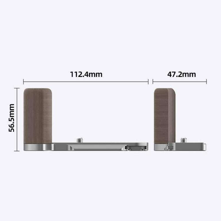For Fujifilm X-M5 Ebony L-Plate Camera Expansion Accessories Arca-Swiss Quick Release Metal Base