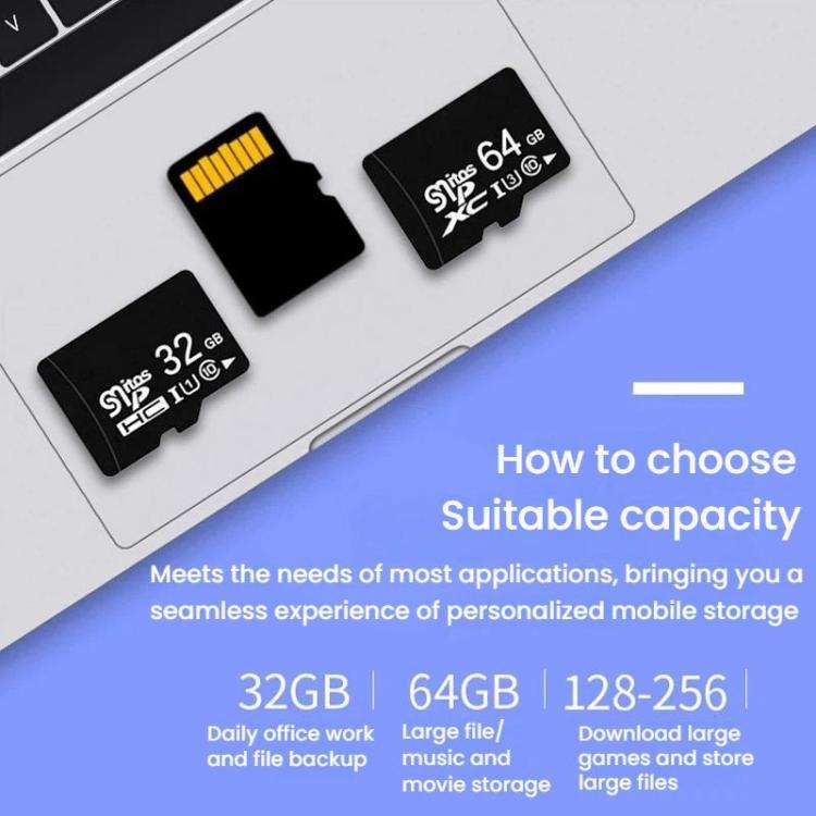 High Speed C10 Memory Card Car Recorder Camera Memory Card, Capacity: 32G(Black)