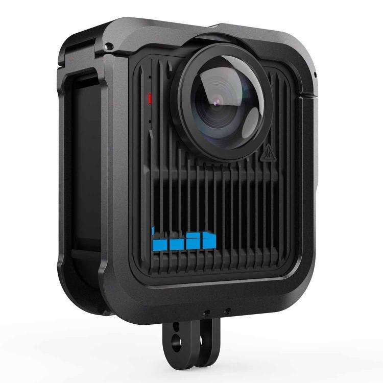 For GoPro MAX2 Aluminum Alloy Cage Kit Protective Frame With Dual Cold Shoe Mounts, Spec: Kit A