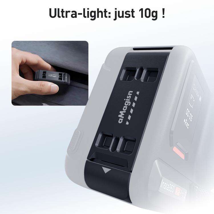 For Insta360 Ace Pro 2 aMagisn Vertical Shooting Battery Cover Magnetic Quick-Release & Splash Pr...