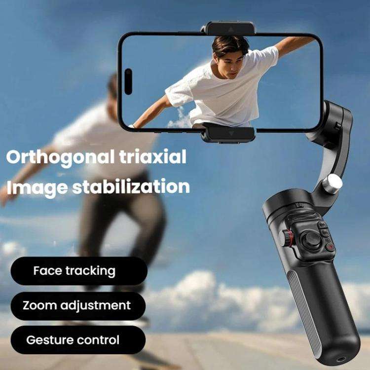 Selfieshow M02 Anti-Shake Handheld Gimbal With Face Tracking 3-Axis Tracking Stabilizer, Spec: St...