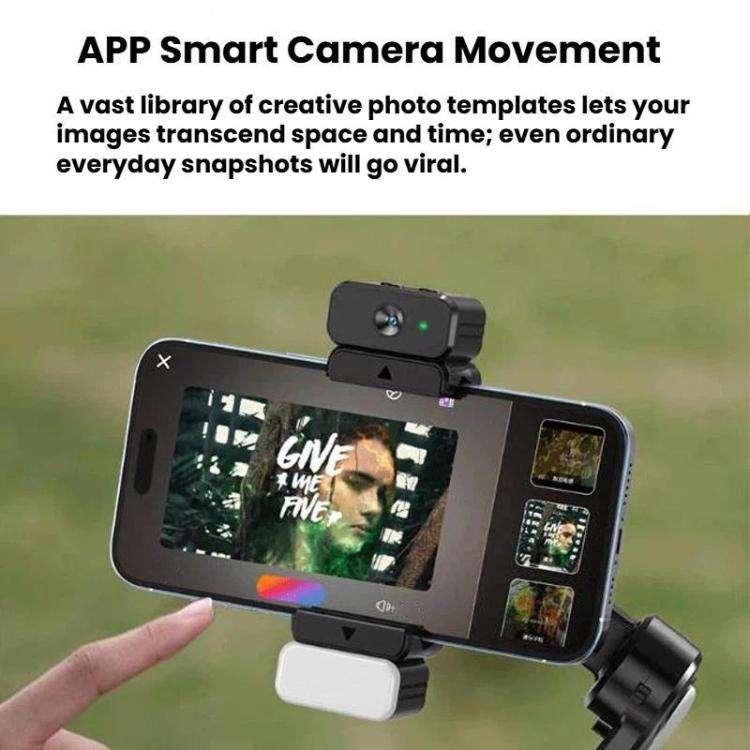 Selfieshow M02 Anti-Shake Handheld Gimbal With Face Tracking 3-Axis Tracking Stabilizer, Spec: St...