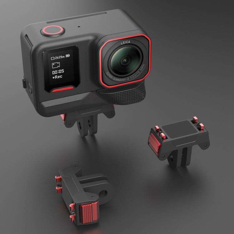 Magnetic Quick-Release Adapter Base for Insta360 X5, Ace Pro 2, Ace Pro(Black)