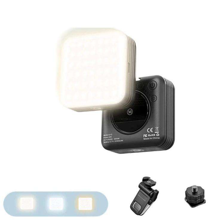 D12 Portable LED Fill Light Handheld Pocket Light For Smartphone Photography & Live Streaming