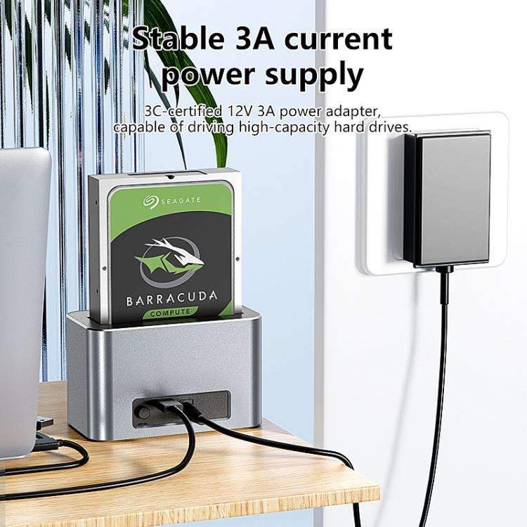Blueendless HD01S SAS/SATA Universal Hard Drive Dock 2.5/3.5 Inch 20TB Computer Desktop Type-C Ha...