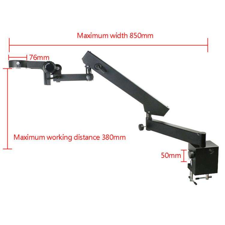 KSTL-A 76mm Focusing Bracket Clip-On Cantilever Microscope Stand For Laboratory Stereo Trinocular...