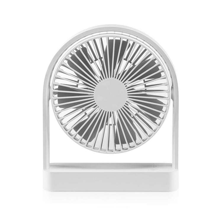 F3A Slim Mini Desk Fan Home USB Quiet Desktop Fan Portable Rechargeable Fan(White)