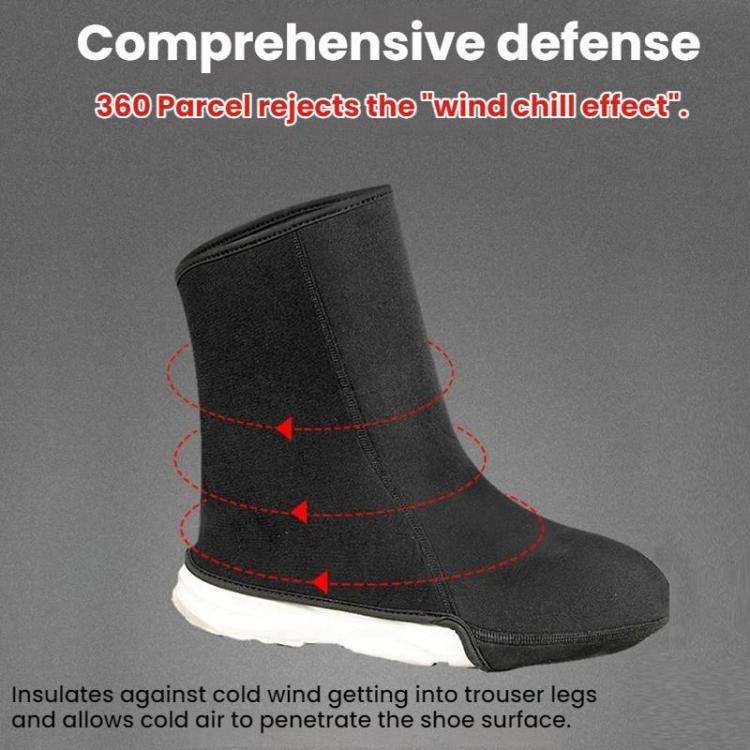 Winter Riding Rain And Cold Protection Warm Ankle Covers(Black)