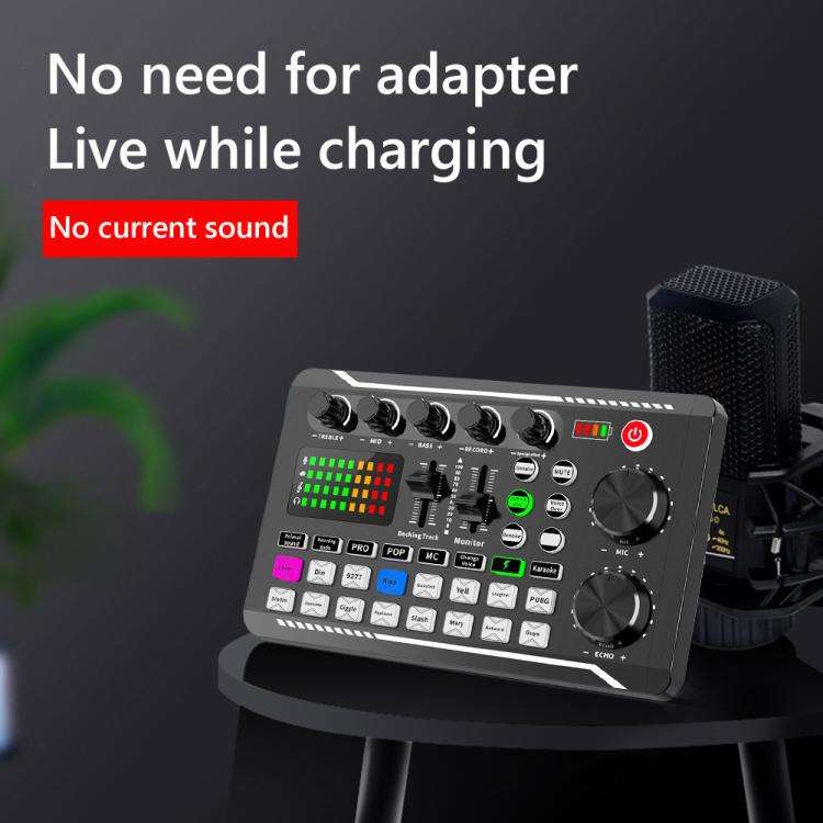 F998 Sound Card With BM800 Condenser Microphone Set Complete Karaoke And Broadcasting Kit Cantile...