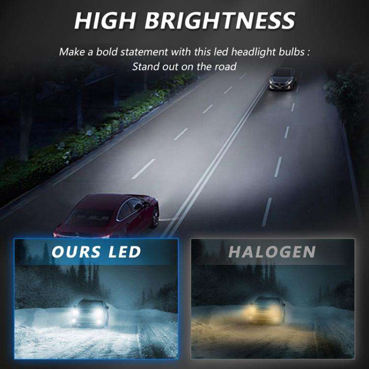 Z08 H11 2pcs/Pack 6500K Focused Beam Plug-And-Play Car Headlight With Fan