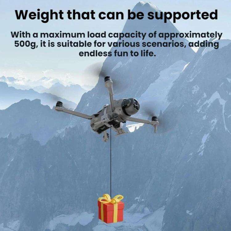 For DJI Mavic 4 Pro BRDRC Airdrop System/Thrower For Aerial Gift Delivery(Gray)