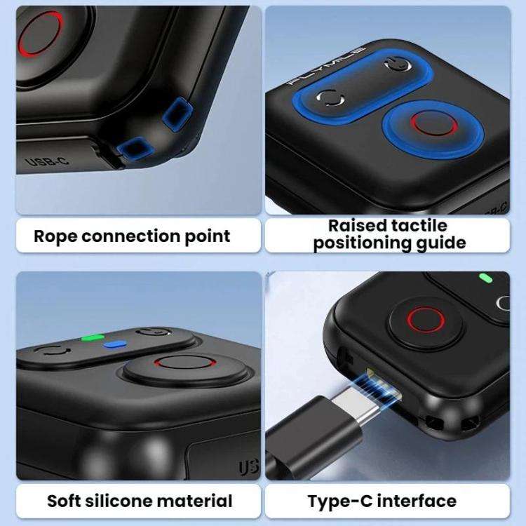 Flymile For Action Cameras 51M Smart Bluetooth Controller(Black)