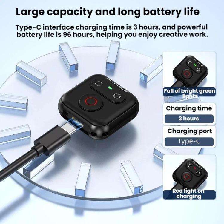 Flymile For Action Cameras 51M Smart Bluetooth Controller(Black)