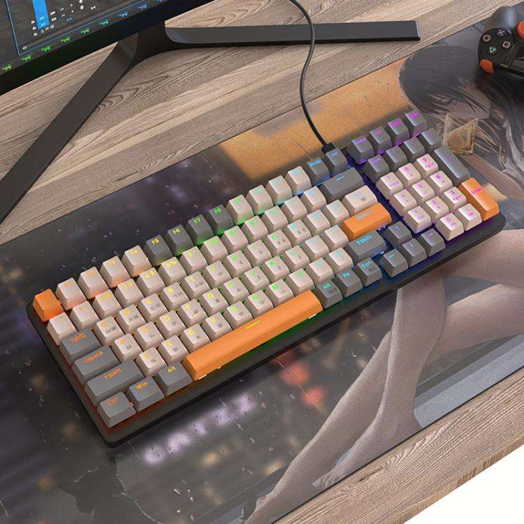 ZIYOULANG K3 Korean 1.5m Wired Mechanical Keyboard, Style: Microglow Hot-Swap Red Switch