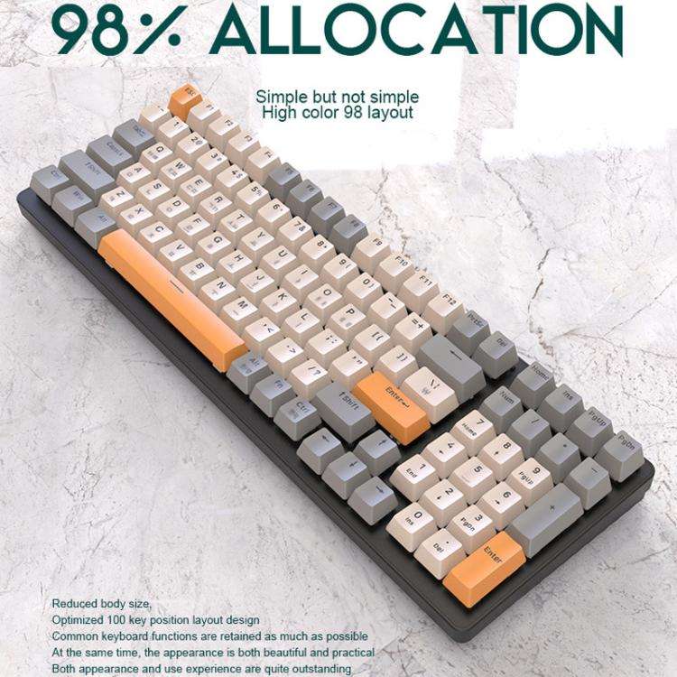 ZIYOULANG K3 Korean 1.5m Wired Mechanical Keyboard, Style: Welding Switch Bee Red Switch