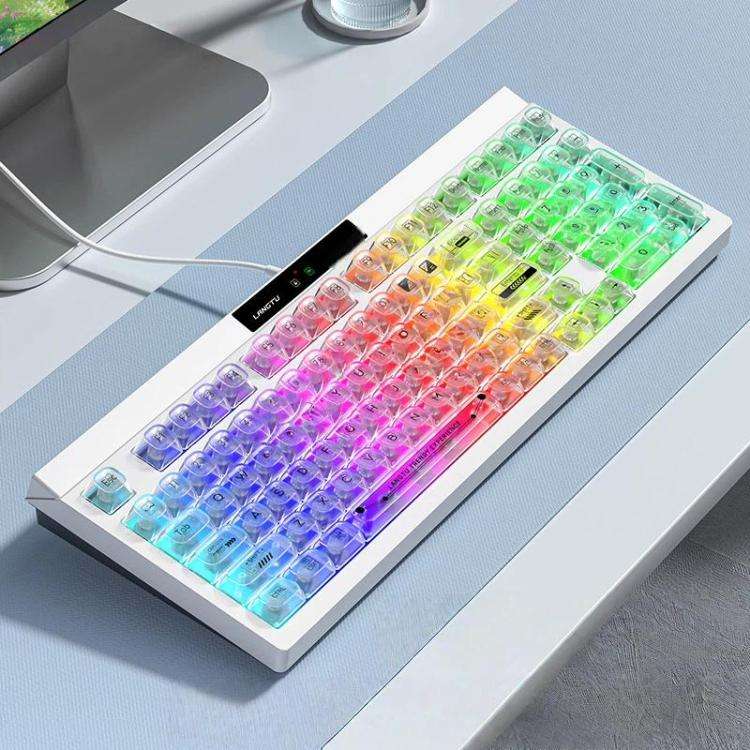 LANGTU L102 Mechanical 1.5m Wired Gaming Keyboard With RGB Light(Cloud Glass)