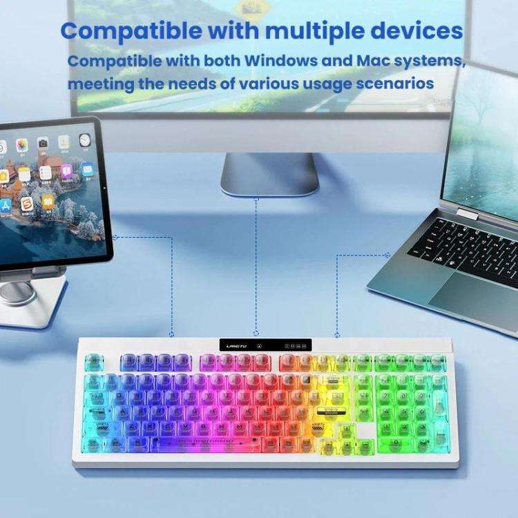 LANGTU L102 Mechanical 1.5m Wired Gaming Keyboard With RGB Light(Ink Brilliance)