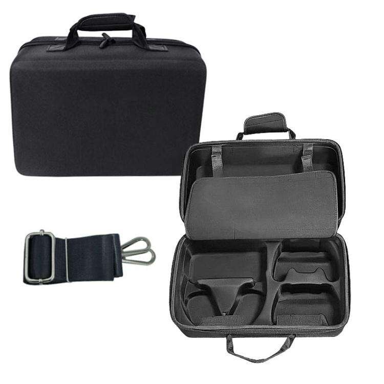 For PS5 Slim Console & Accessories Carrying Case with Headphone Compartment Double-Layer Storage ...