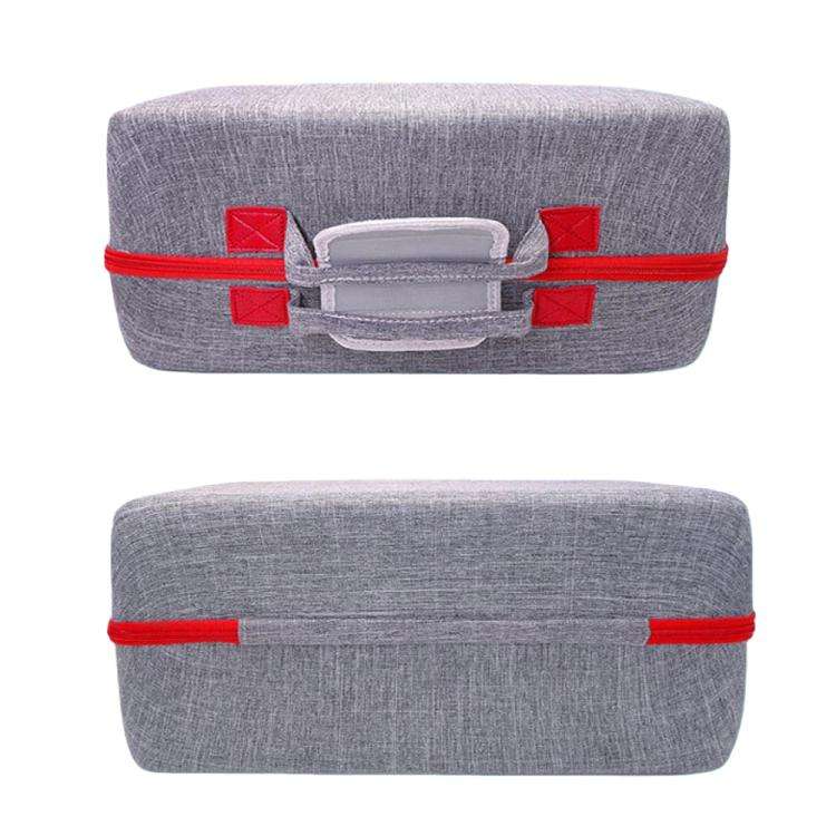 For PS5 Slim Console & Accessories Carrying Case with Headphone Compartment Double-Layer Storage ...