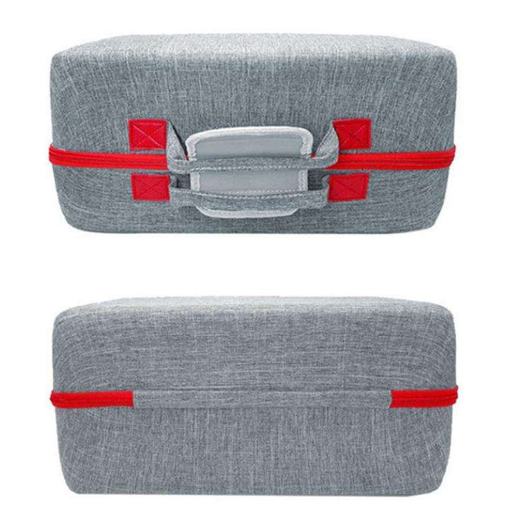 For PS5 Pro Console & Accessories Carrying Case with Headphone Compartment Double-Layer Storage B...