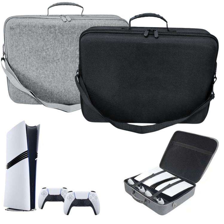 For PS5 Pro Single-Layer Carrying Case Hard Shell Waterproof Travel Bag with Adjustable Shoulder ...