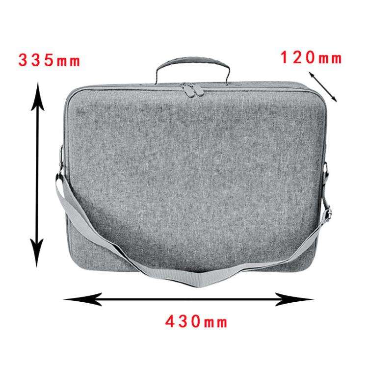 For PS5 Pro Single-Layer Carrying Case Hard Shell Waterproof Travel Bag with Adjustable Shoulder ...