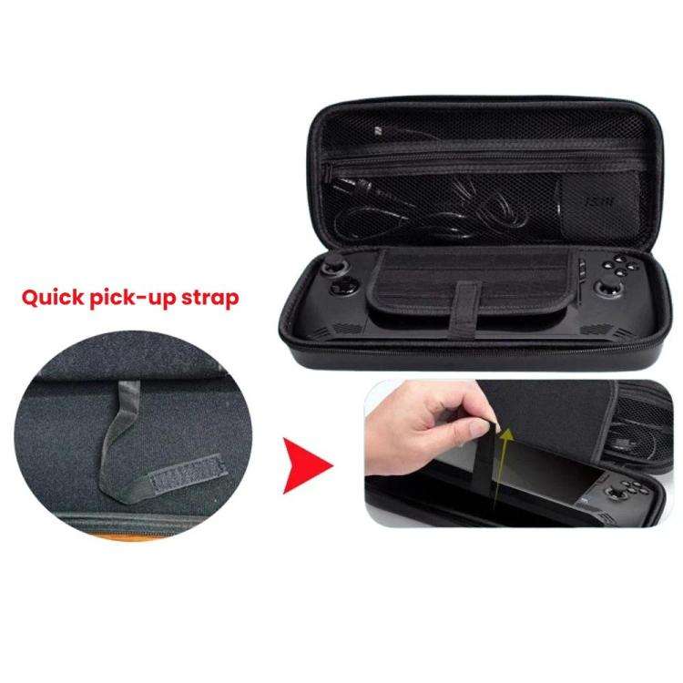 For Steam Deck OLED Hard Shell Protective Case PU Leather Portable Carry Bag with 10 Game Card Sl...