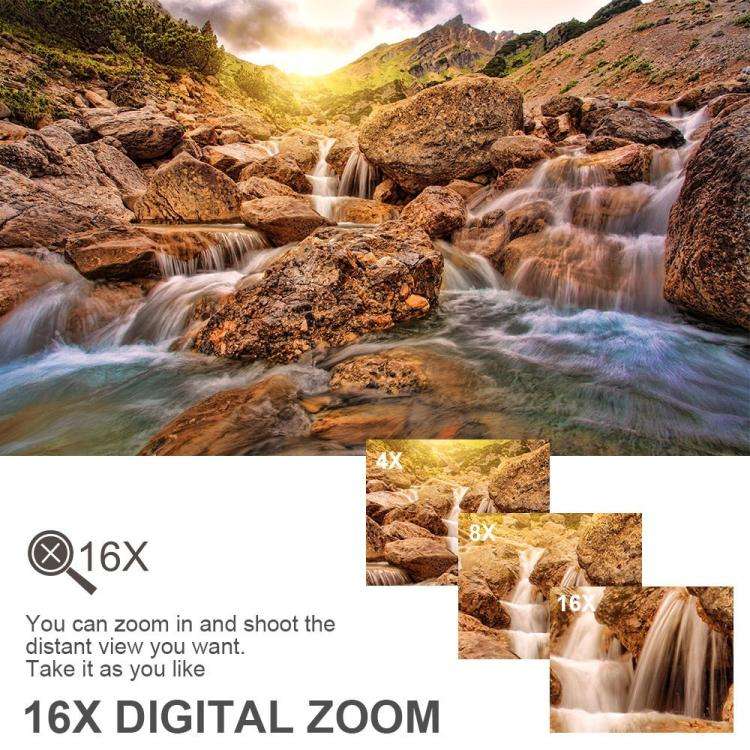 HD 4K Handheld Digital Camcorder With Electronic Image Stabilization For Outdoor Sports, US Plug,...