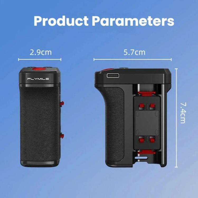 For Insta360 Ace Pro / 2 / X5 Flymile Magnetic Quick-Release Action Camera Street Shooting Handle...
