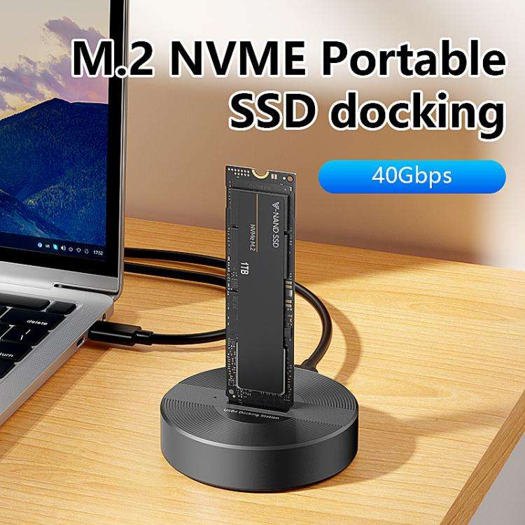 Blueendless SD04P 40Gbps Hard Drive Dock USB 4.0 Enclosure M.2 NVMe SSD Computers External Reader...