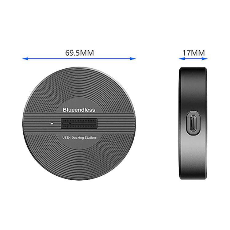 Blueendless SD04P 40Gbps Hard Drive Dock USB 4.0 Enclosure M.2 NVMe SSD Computers External Reader...