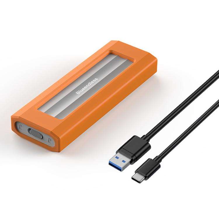 Blueendless 10Gbps M.2 SSD Enclosure External Type-C 3.2 Portable Hard Drive Case, Spec: SATA&NVM...