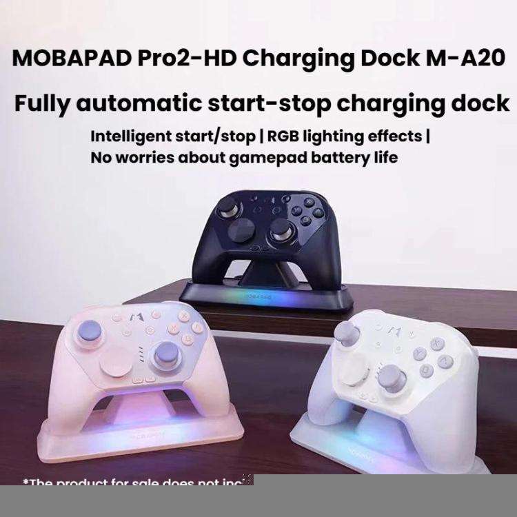 MOBAPAD M-A20 For Pro2-HD Controller Charging Dock With RGB Light Fully Automatic Start-Stop Char...
