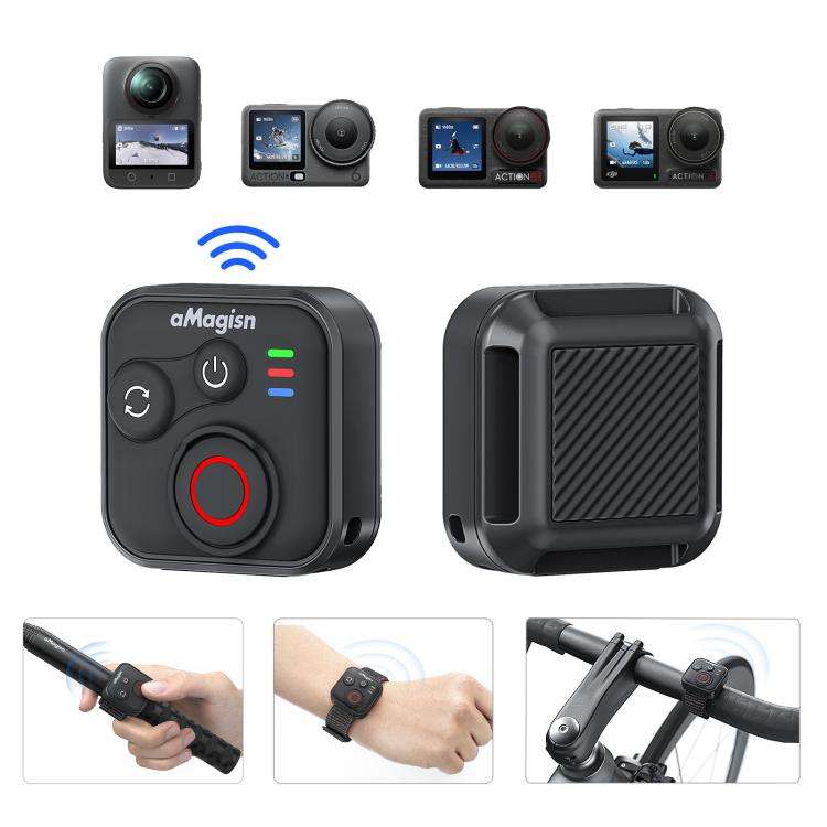 aMagisn Bluetooth Remote Shutter for DJI Osmo Action 6/Action 5 Pro/Action 4/Osmo 360 II/Osmo 360...