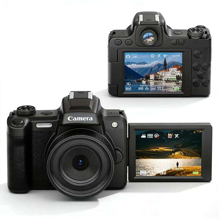HD Retro Digital Camcorder Camera Portable Micro DSLR Camera, Model: DC101 + Fill Light